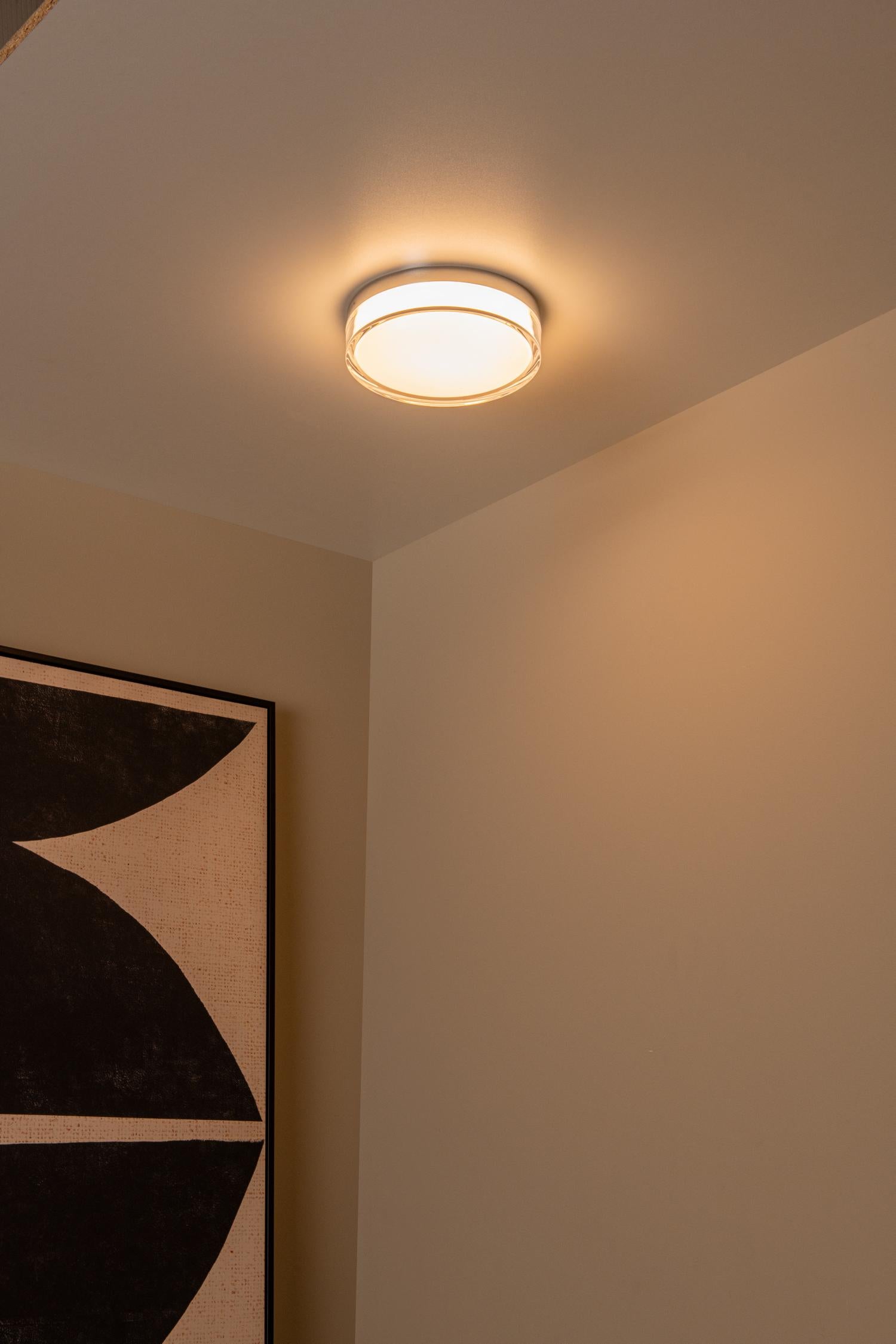 Lucide plafonnière badkamer PLANO - 1xGeïntegreerde LED - Opaal
