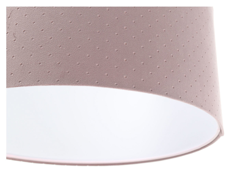 Lampa wisząca Jasmine bebe tkaninowa 30 cm różowa