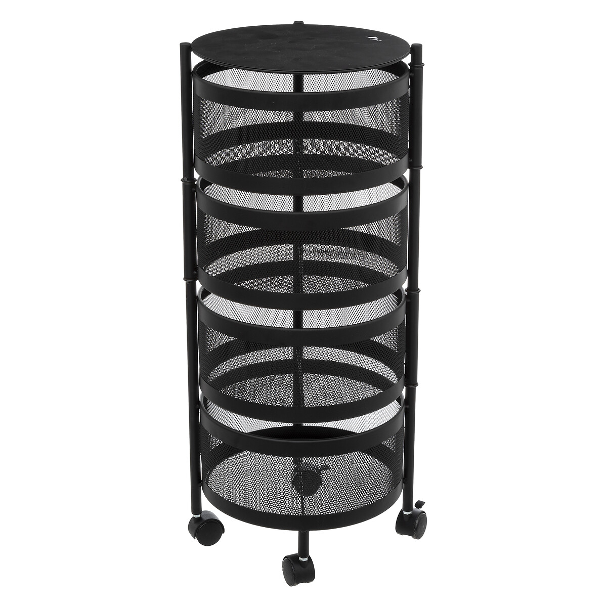 Móvel de apoio redondo MAYAJ preto