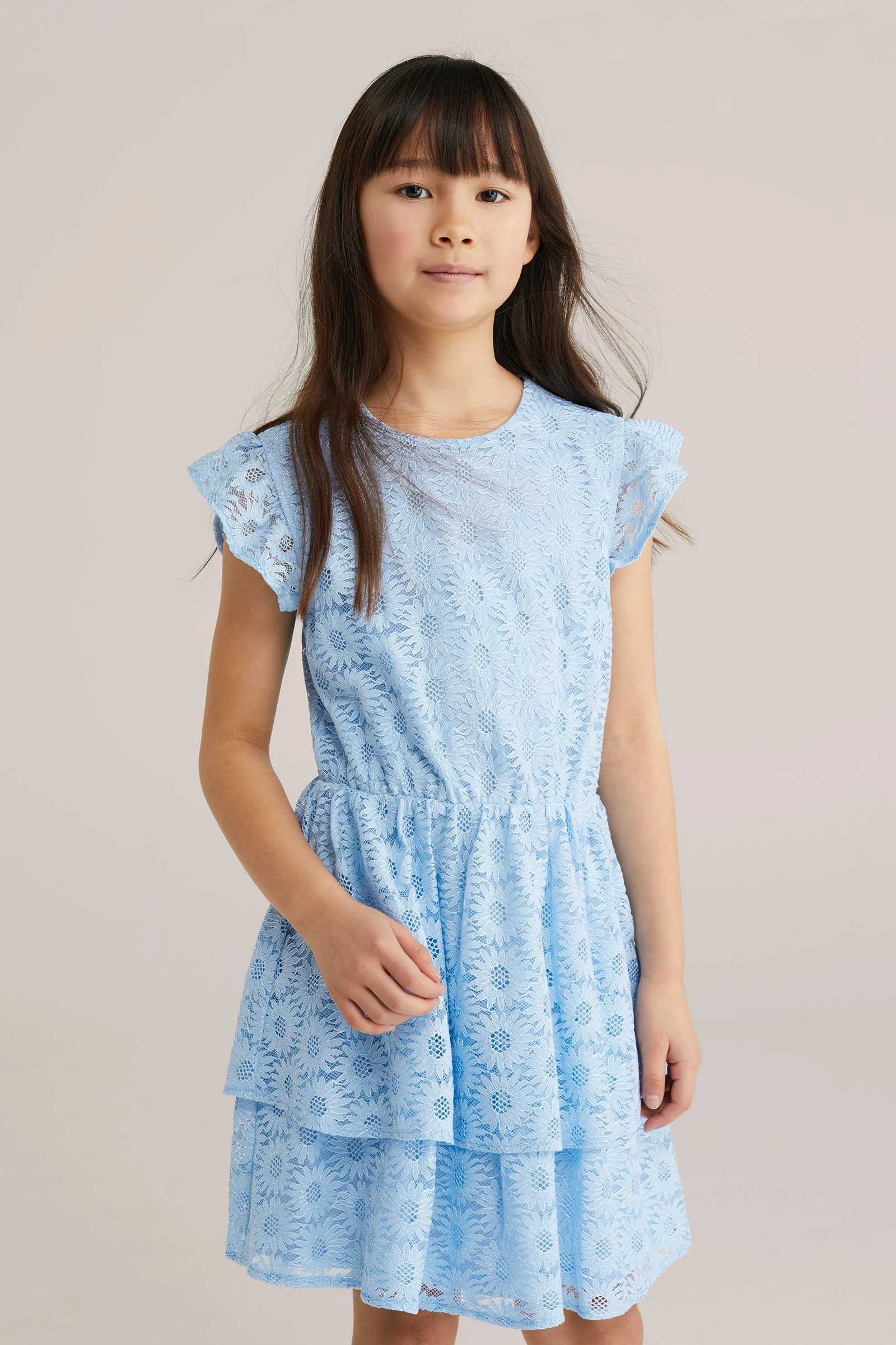 Meisjes jurk met kant