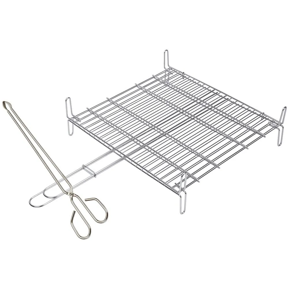 Sauvic 40x45 cm stainless steel double grill