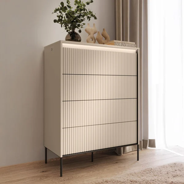 Komoda z szufladami 4S TREND z oświetleniem LED