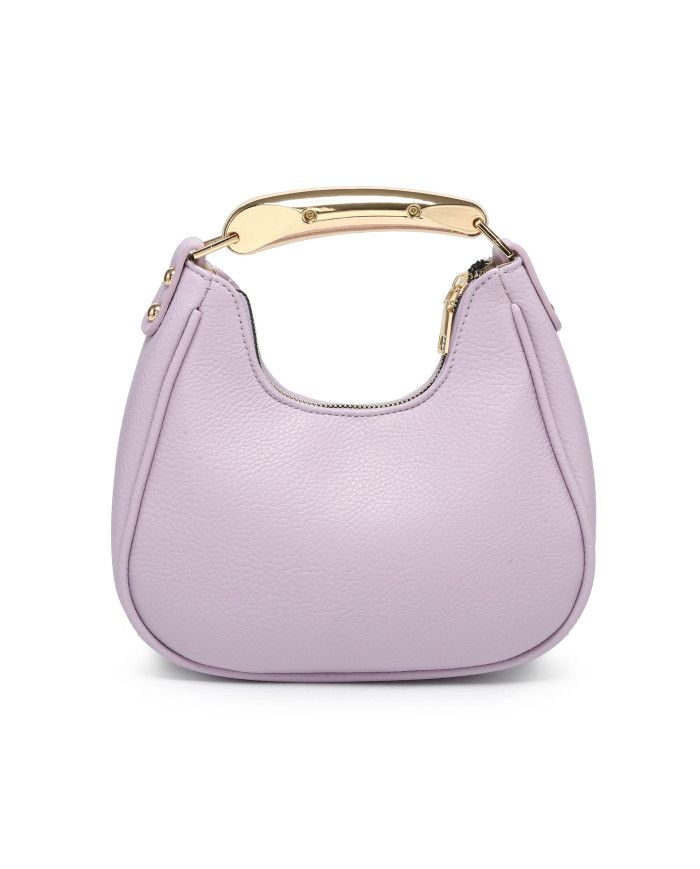 JFY Top Zip Closure Metal Handle Grab Bag