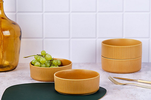 Bol SCANDI 16,5cm - 4 pièces - Ocre