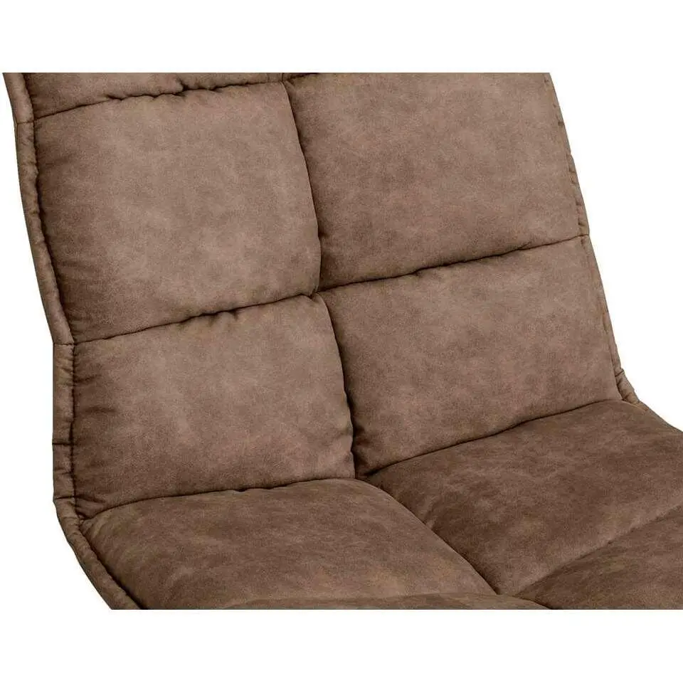 Fauteuil Lucas - Microleder Taupe