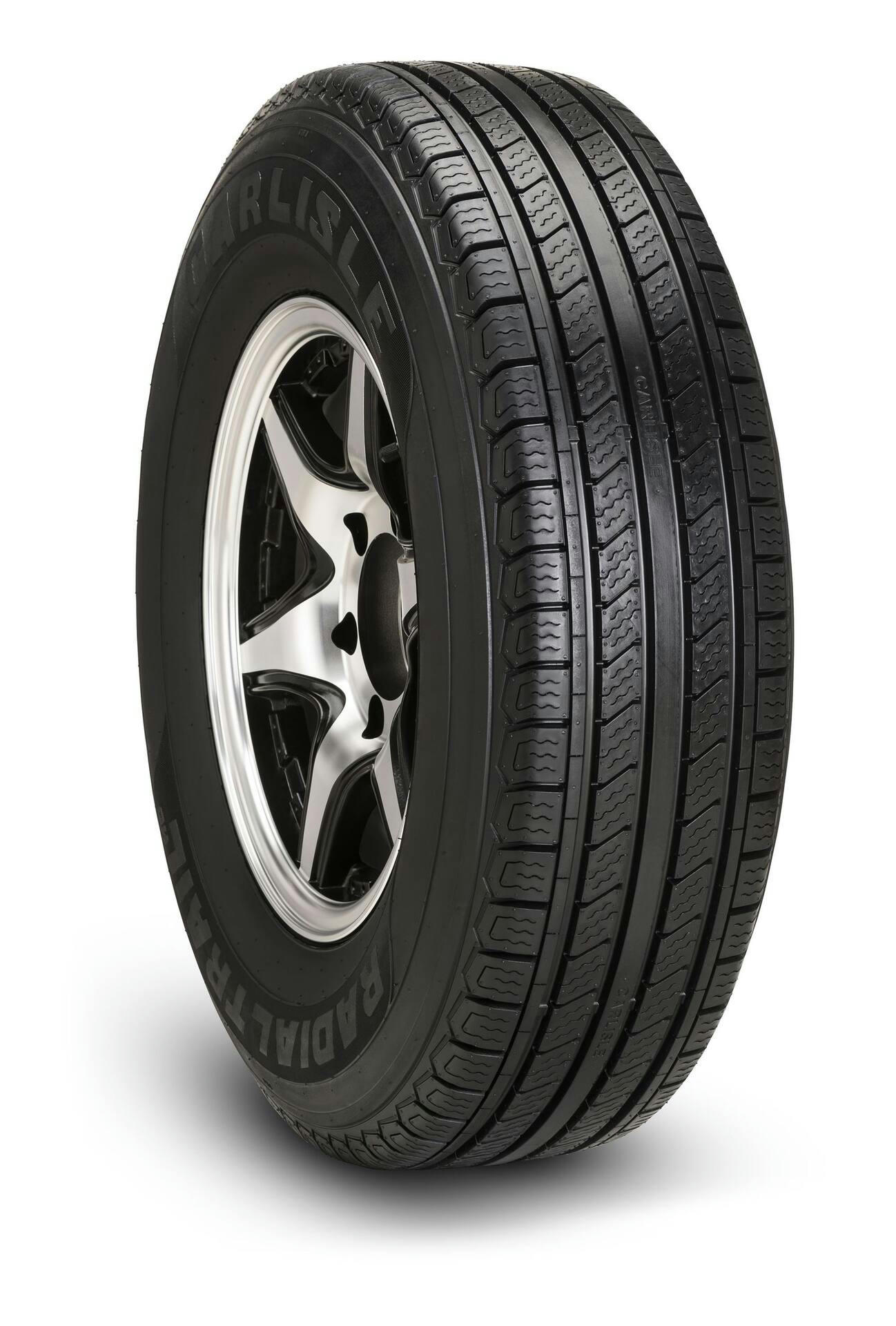 Carlisle Radial Trail HD Tire with Aluminum Cross Trax Wheel, ST225-75R15 - 10-Ply