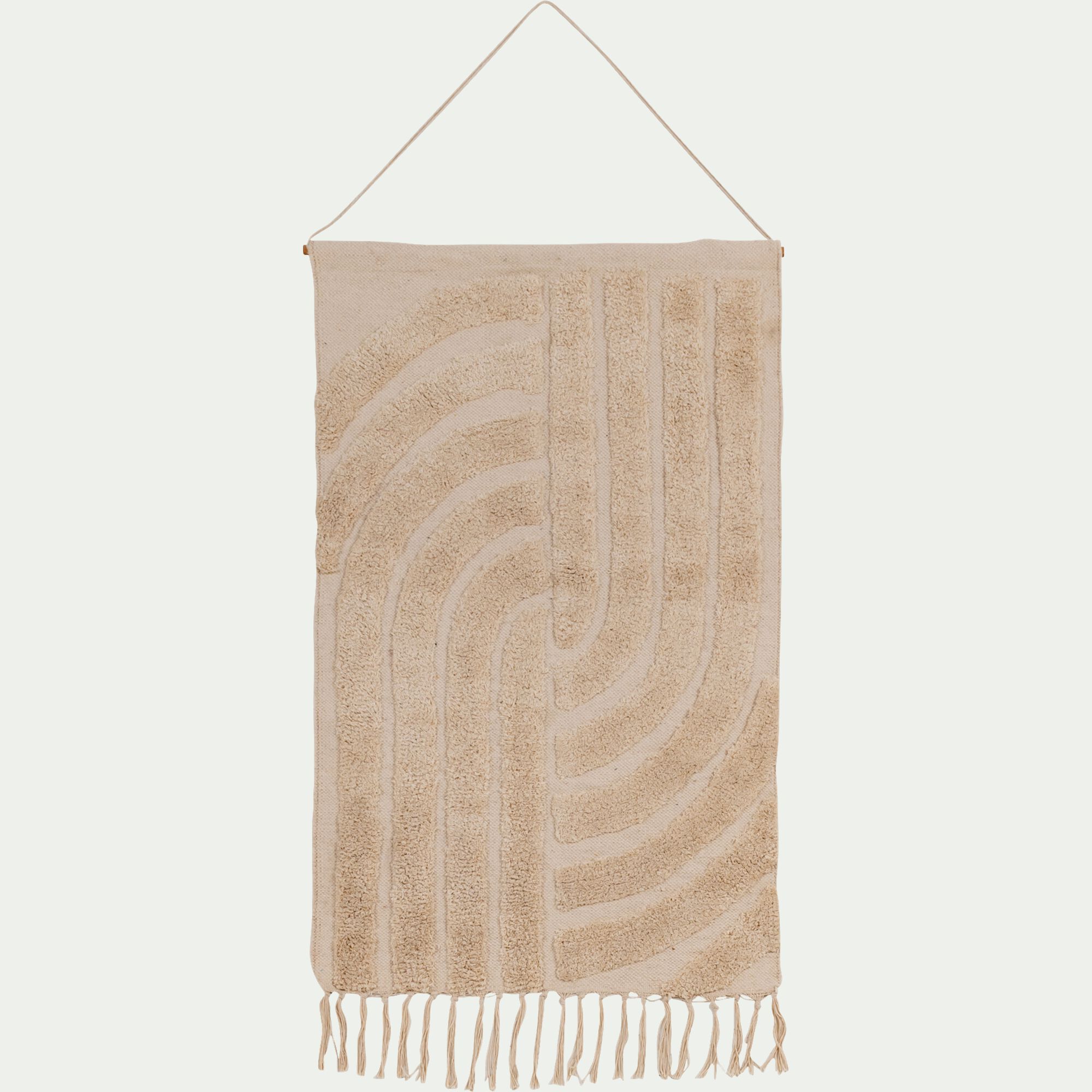 ESTOUL - Tenture murale en coton H118xL78cm - blanc