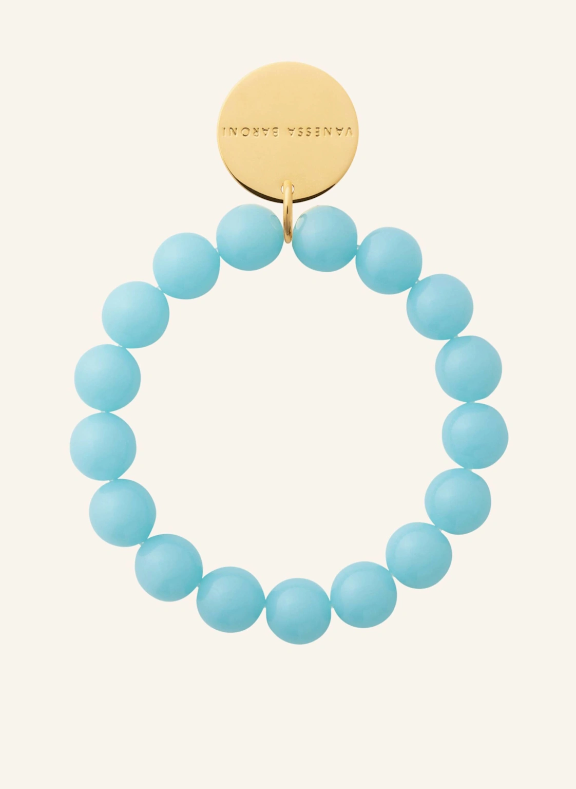 VANESSA BARONI Armbänder MINI BEADS FLEX BRACELET OPALINE BLUE by GLAMBOU