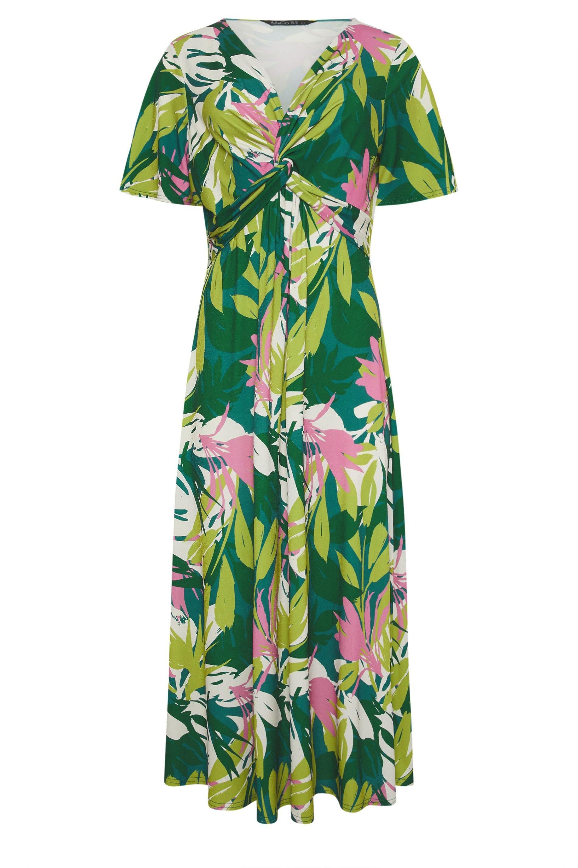 M&Co Twist Front Short Sleeve Dress