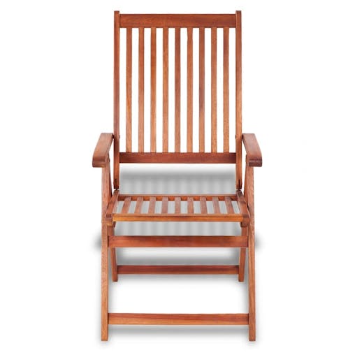 NNEVL Folding Garden Chairs 2 pcs Solid Acacia Wood Brown