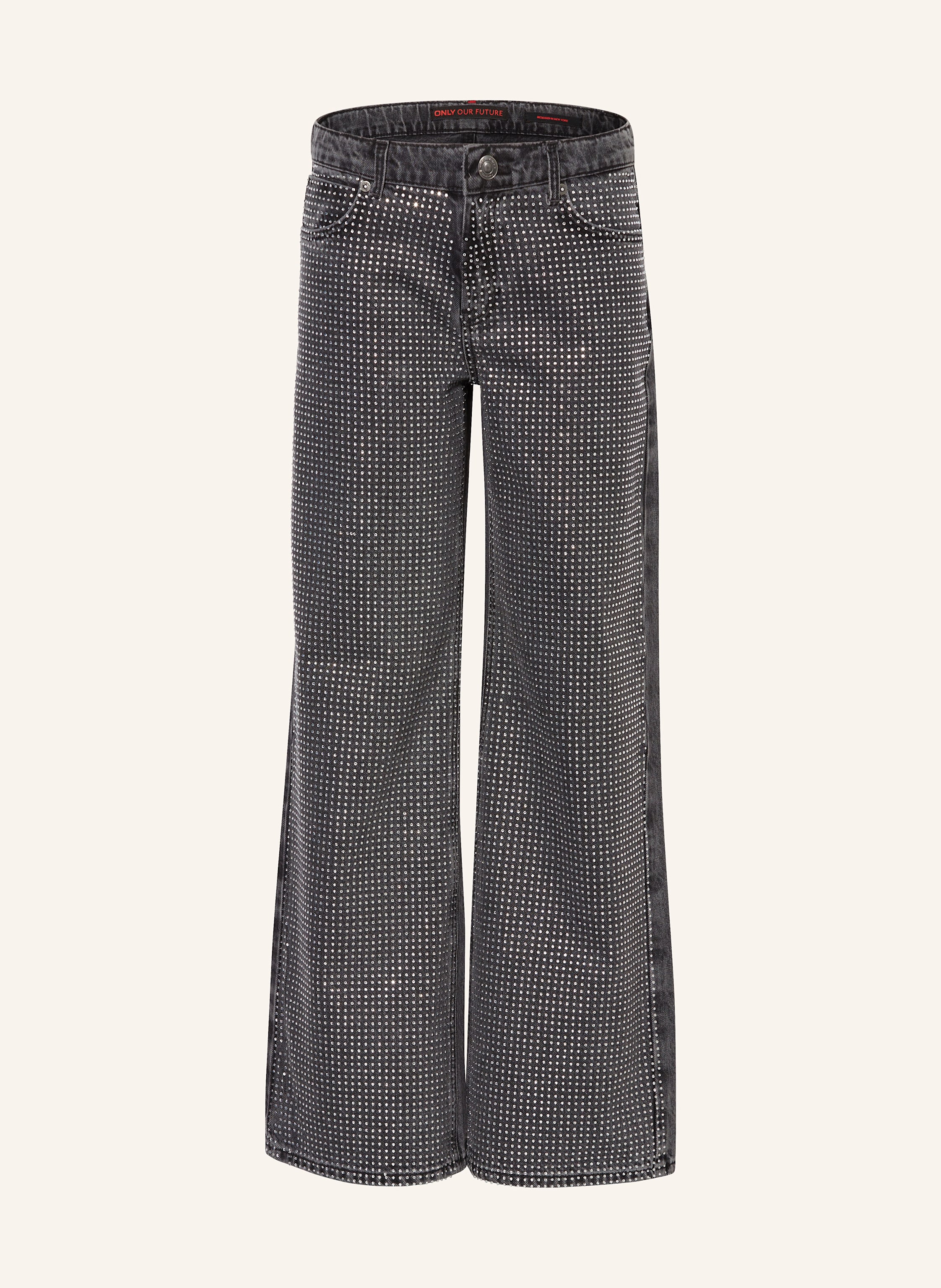 ONLY Jeans mit Schmucksteinen