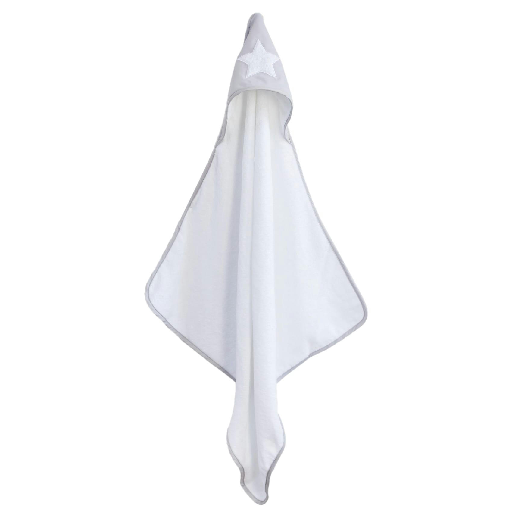 - Coffret sortie de bain brodée + gant étoile bébé Gris