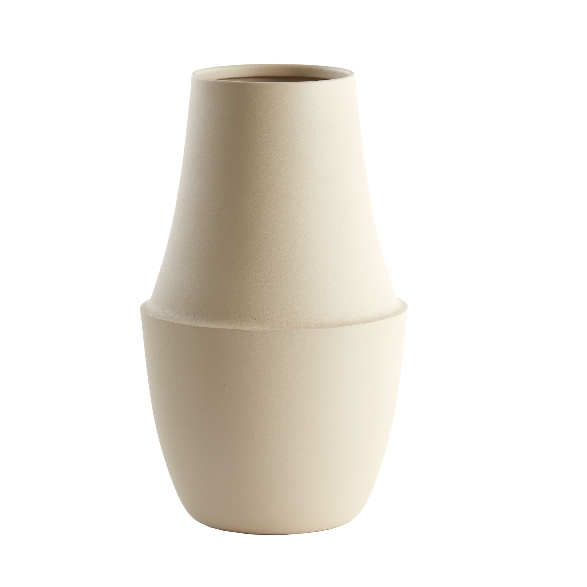 Luqaza vaas Alen - beige - 20x20x36.5cm
