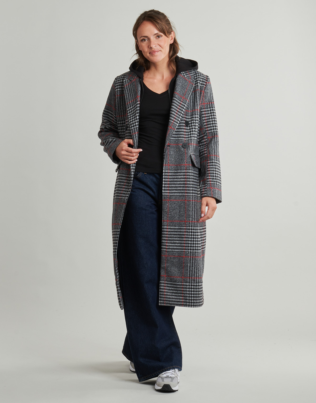 Desigual - CAPUCHA CHECK - Grey