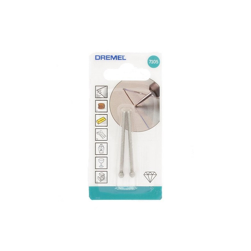 Pointe diamant Ø 4,4 mm 2 pièces DREMEL