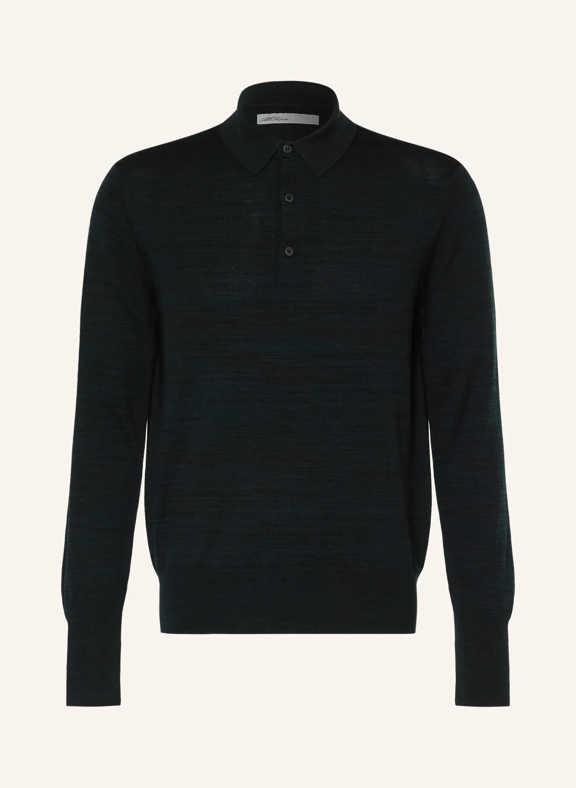 ALLSAINTS Strick-Poloshirt BETON