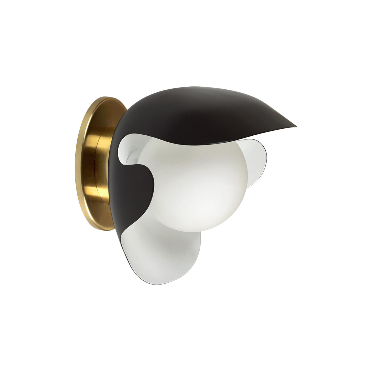 PS38 v&aelig;glampe, black/brass