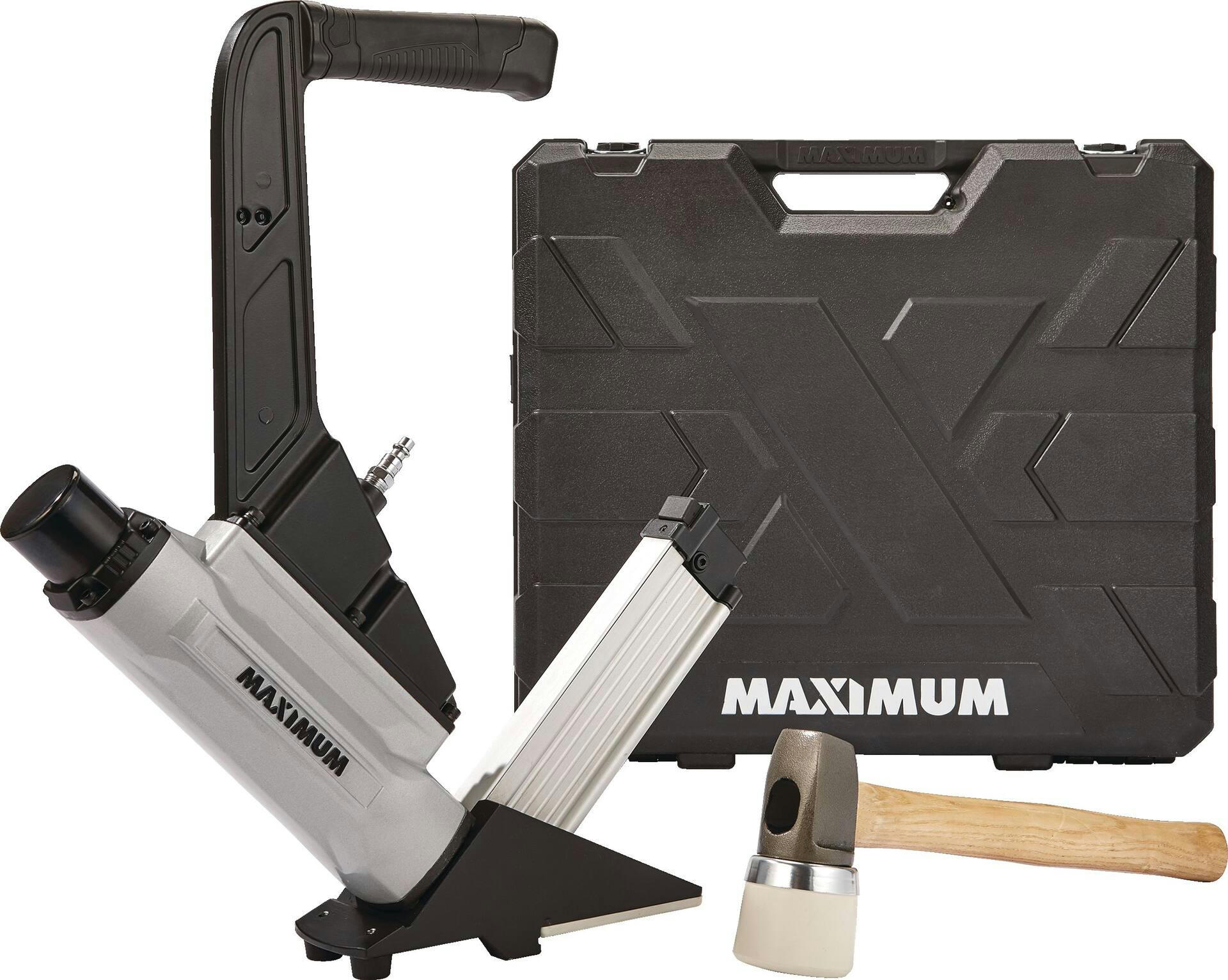 MAXIMUM 2-in-1 Lightweight Pneumatic Flooring Nailer
