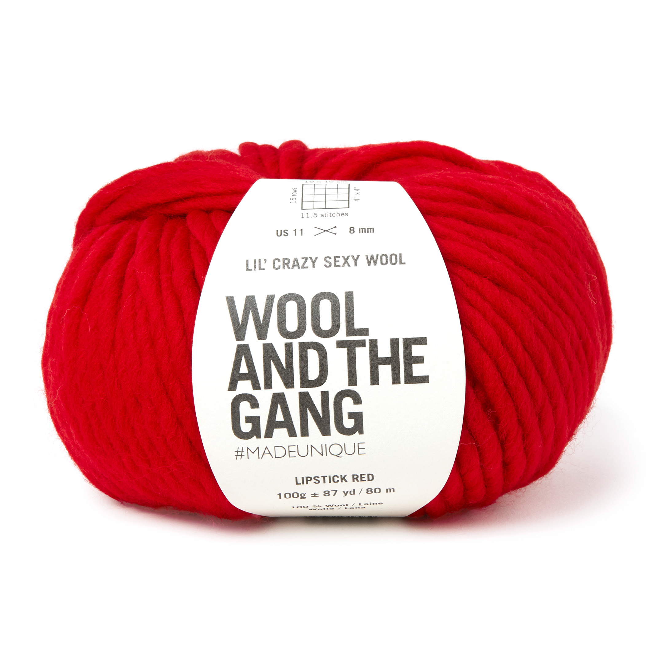 Wool and the Gang Lipstick Red Lil’ Crazy Sexy Wool 100g