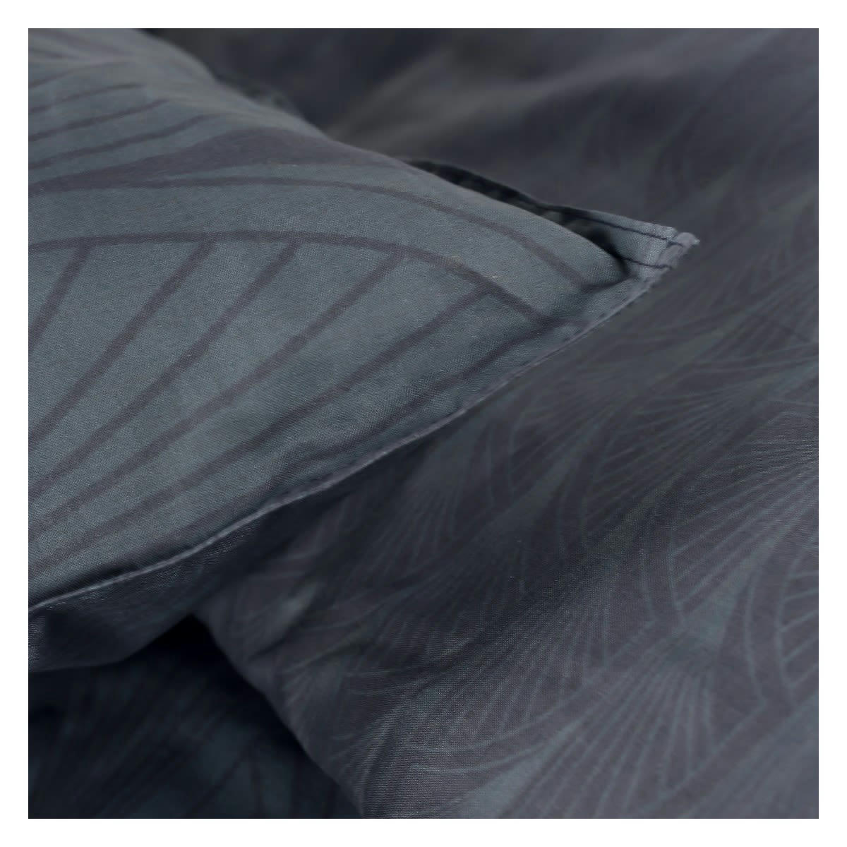 SUNSHINE LOAIN - Parure de lit 2 personnes imprimé en Coton Bleu 220x240 cm