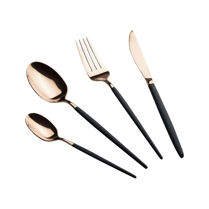 Besteckset 24-teilig Matte Black Collection