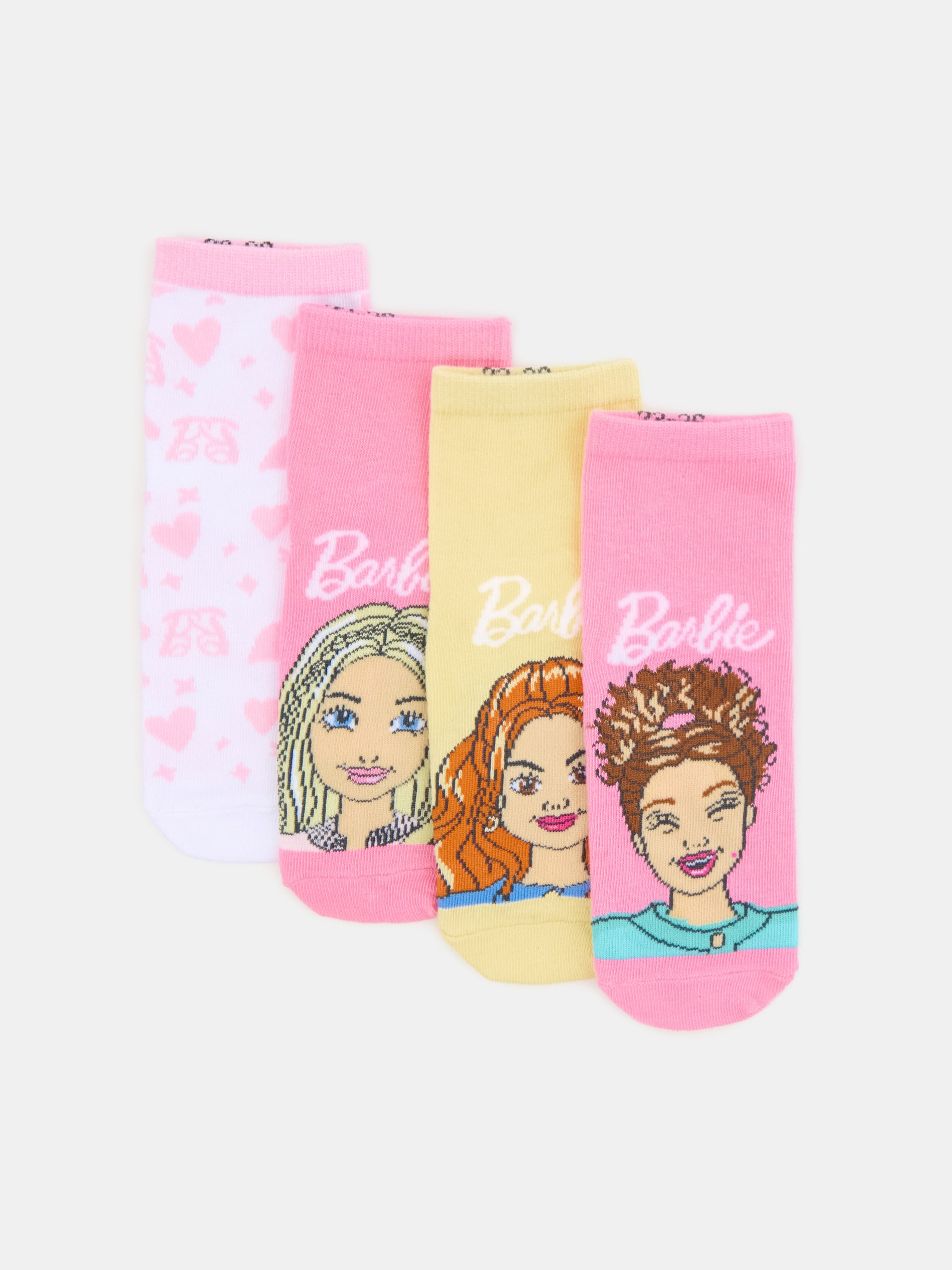 Prążkowane skarpetki 4 pack Barbie