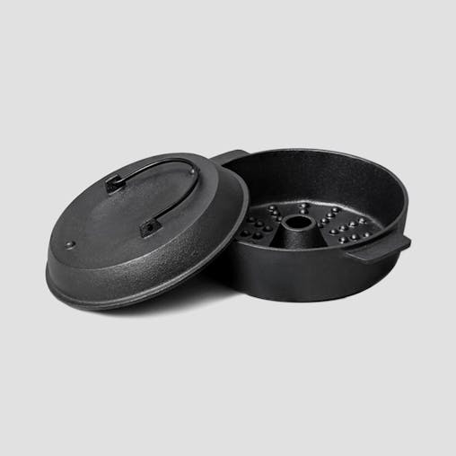 SOGA 2X 28cm Cast Iron Dutch Oven Pre-Seasoned Cast Iron Pot with Lid