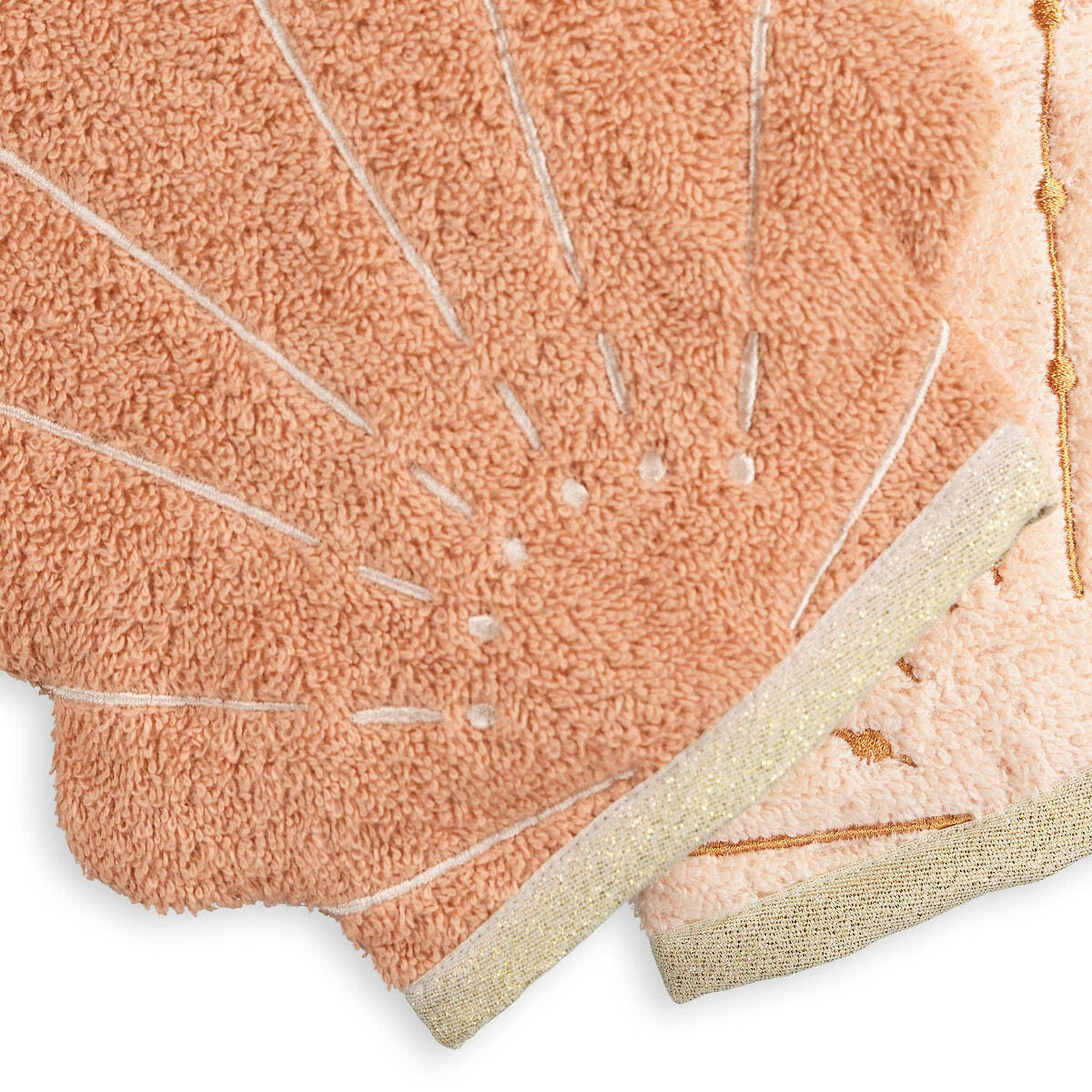 Lot de 2 gants de toilette coton biologique Shelly