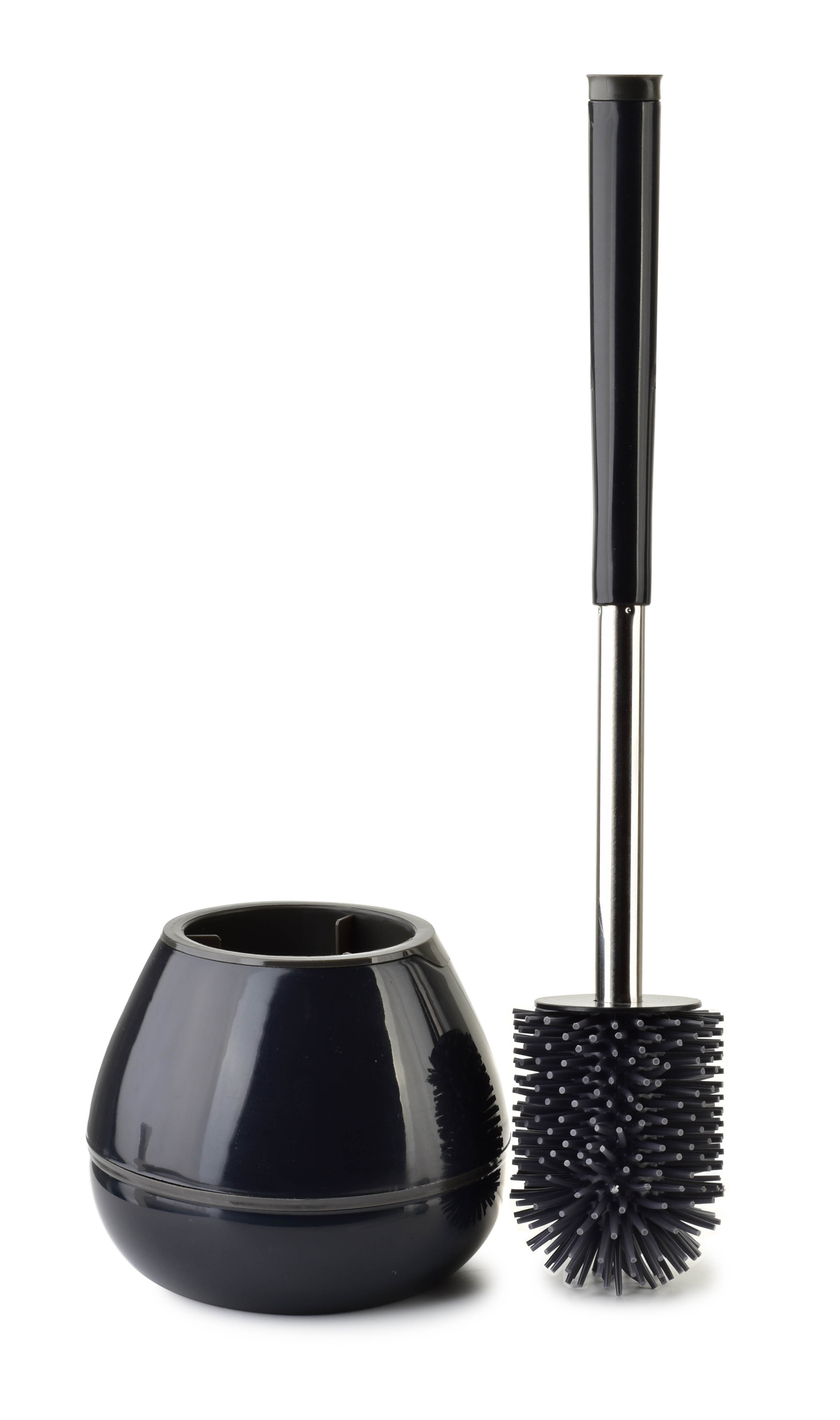 EDA SILICONE Szczotka WC czarna 14x42cm TPR
