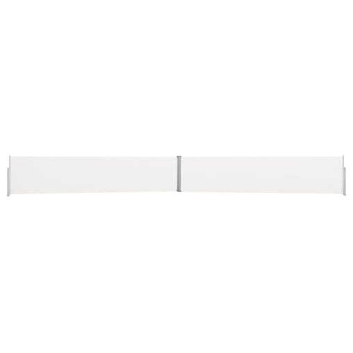 NNEVL Patio Retractable Side Awning 140x1200 cm Cream