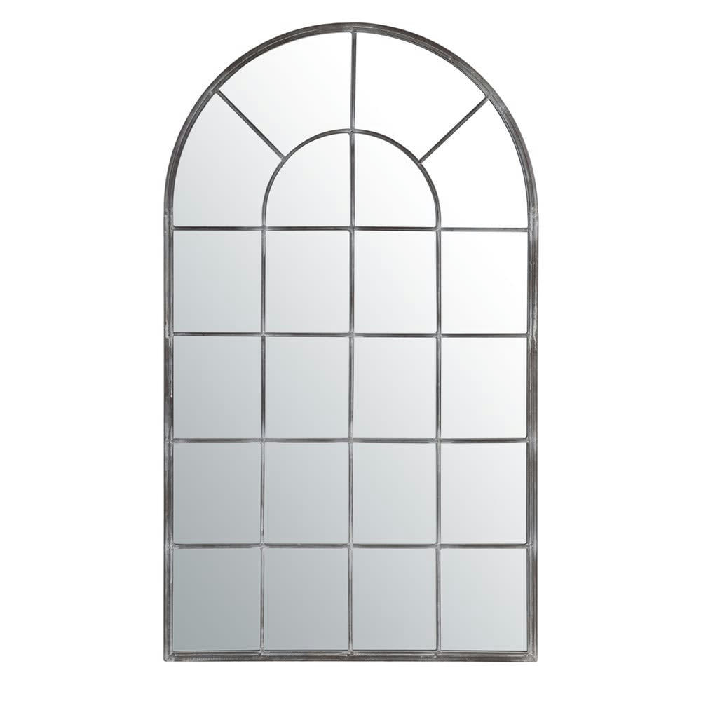 Arcade - Miroir arche fenêtre en métal 110x65