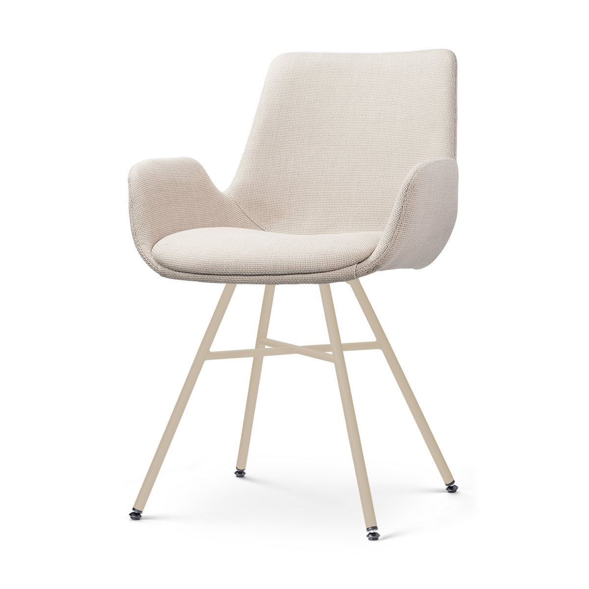 Nolon Noa-Eef eetkamerstoel beige - beige onderstel