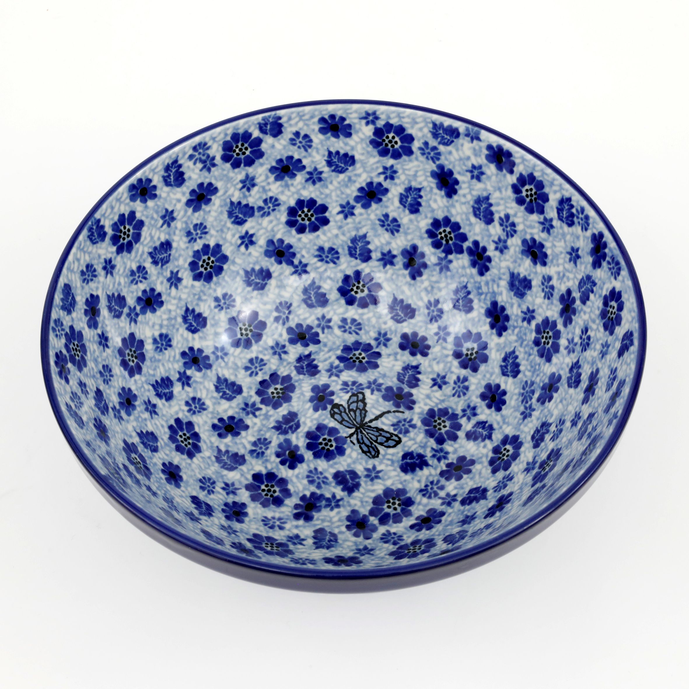 Miska ceramiczna 056 h-10cm  1443X Ważka w kwiatach