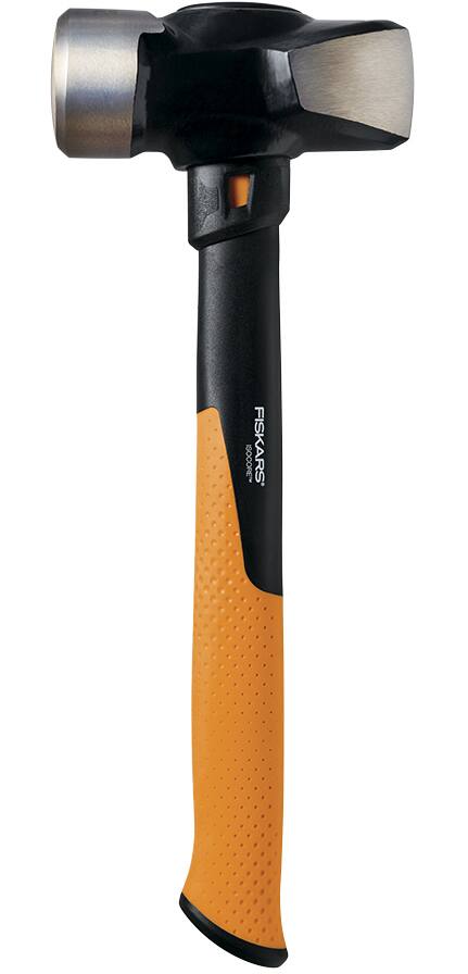 Fiskars IsoCore Sledge Hammer, Forged Steel, Fiberglass Handle, 4-lb