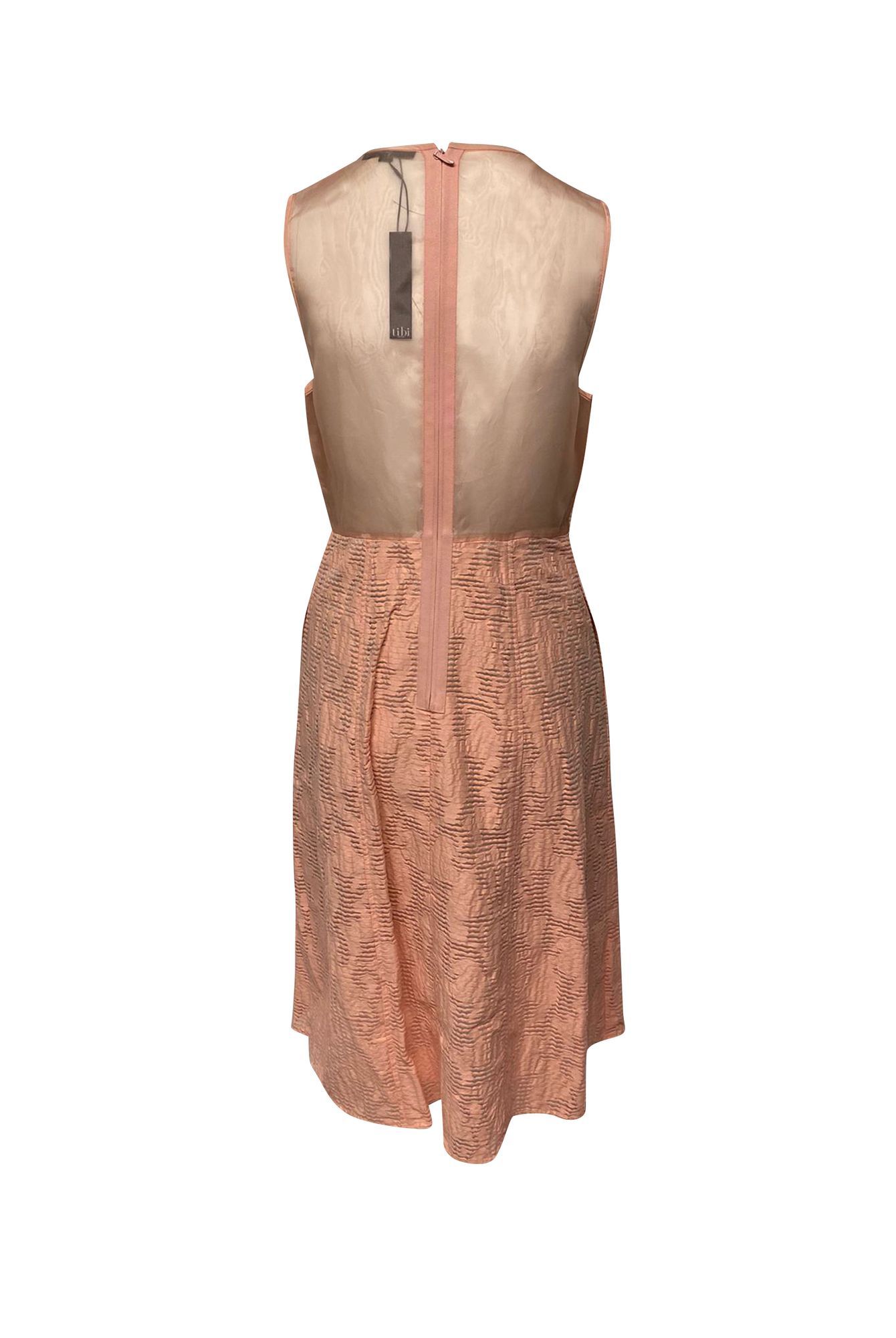 Tibi Preloved Coral Pleated Dress