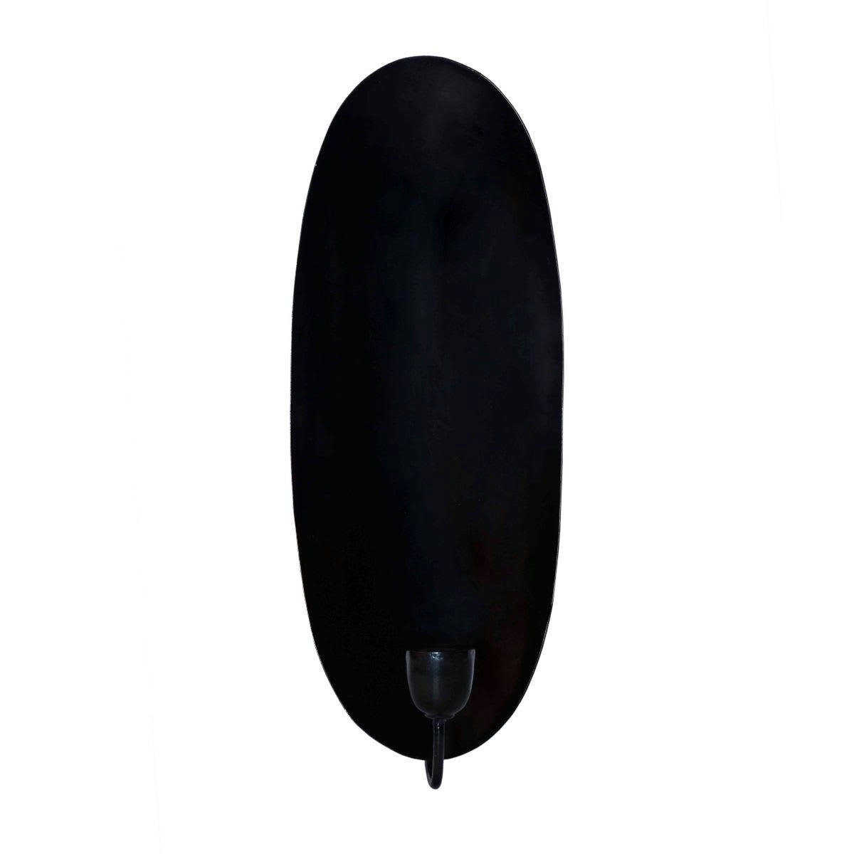 - Bougeoir mural fond ovale en métal