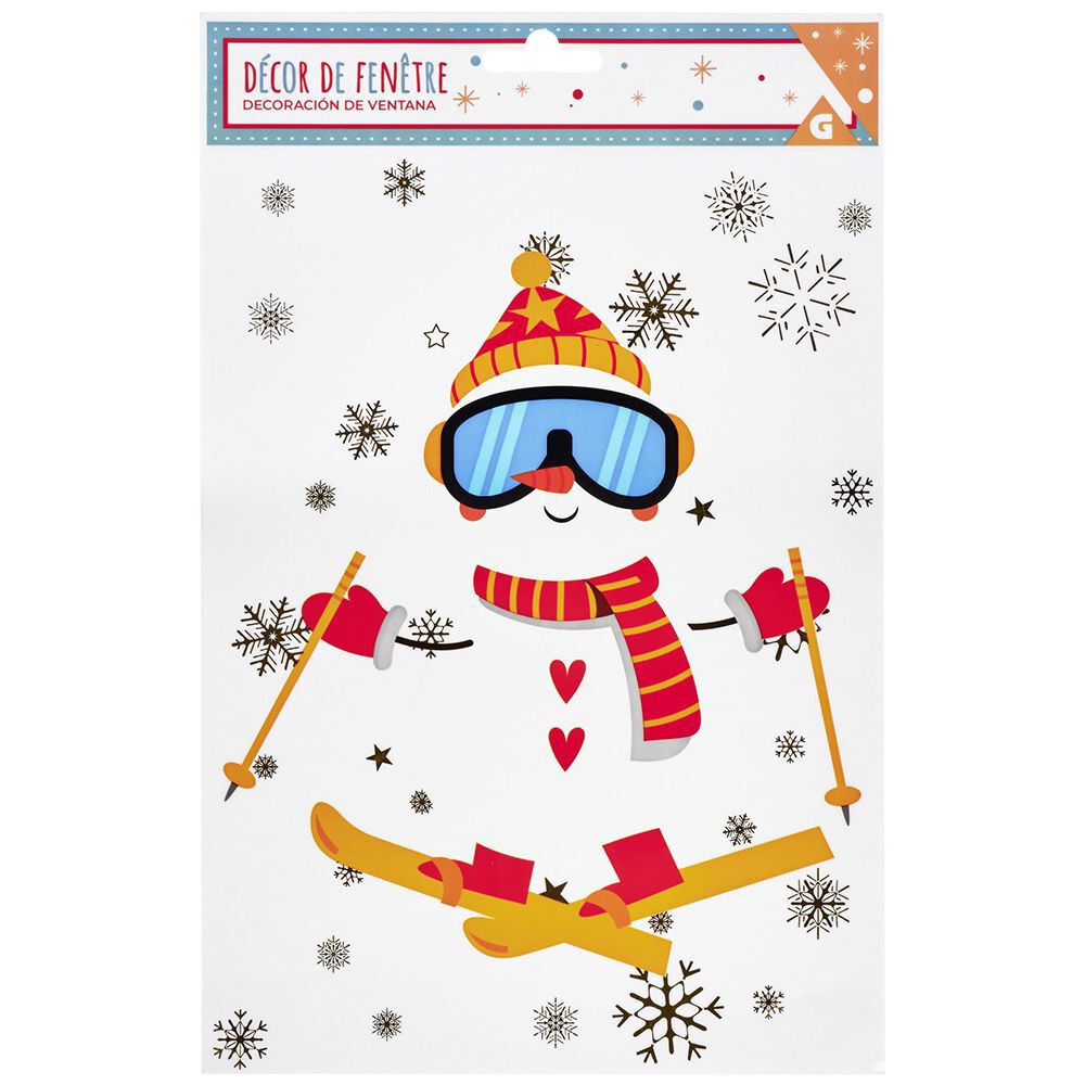 Décoration de No&euml;l électrostatique bonhomme de neige