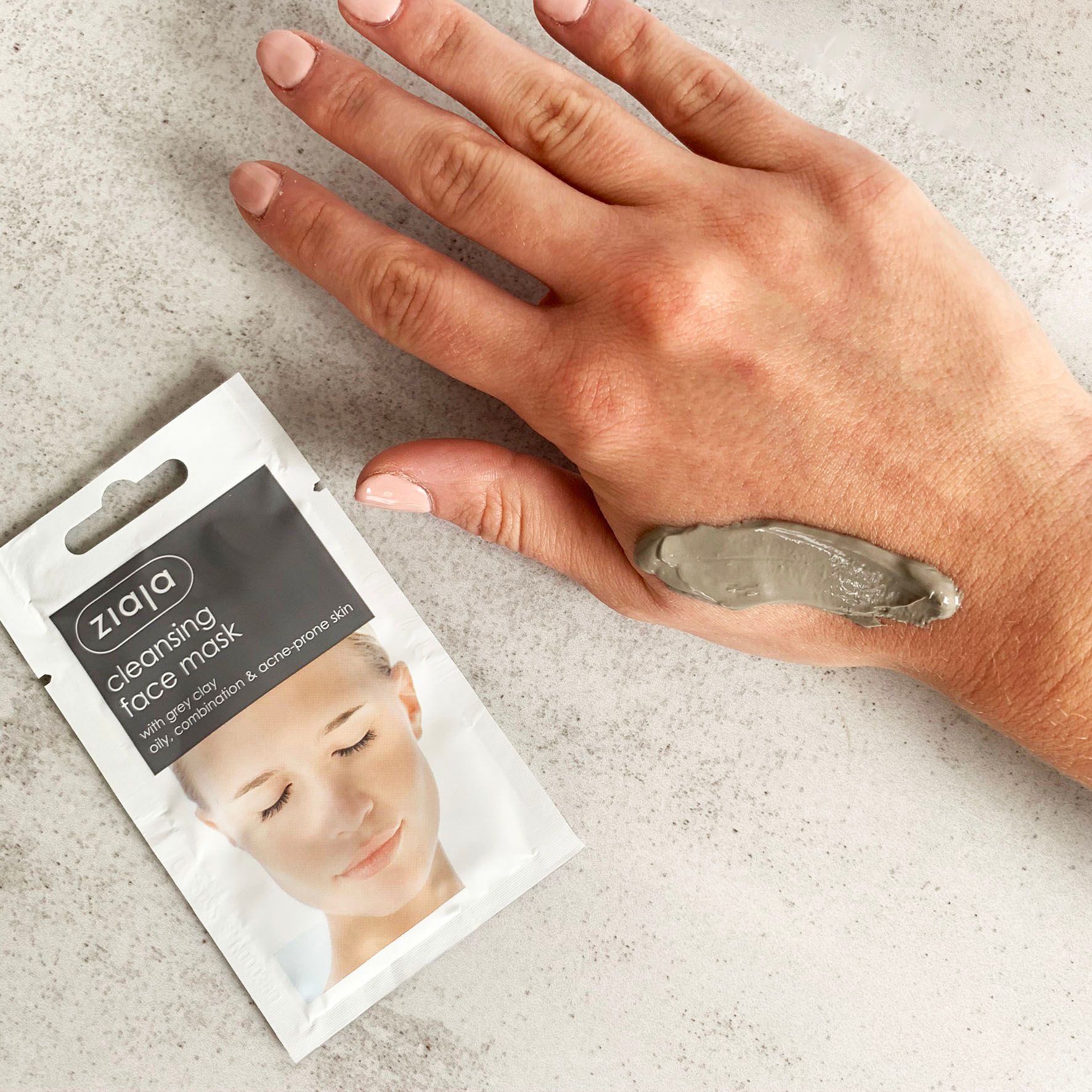 Ziaja Cleansing Face Mask With Grey Clay/Sachet/Diplay 7ml