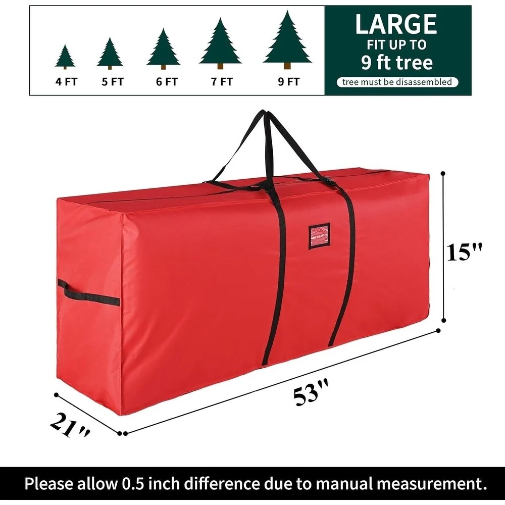 Christmas Tree Storage Bag - Convenient Container for Festive Season - 53x 21x 15