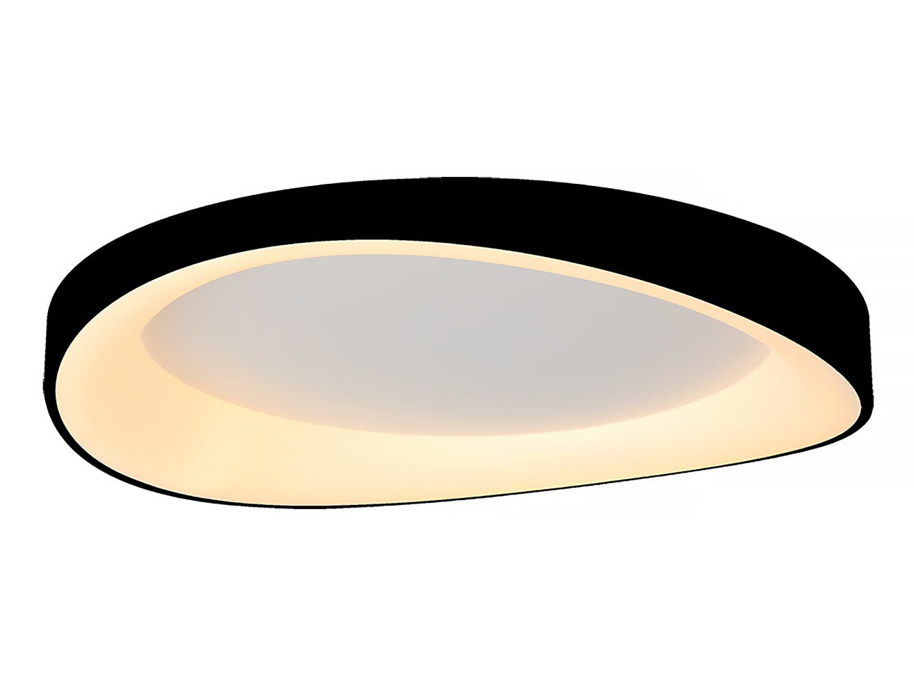 Freelight plafondlamp Duna - 1 lichts - 60 x 10.5  cm - zwart