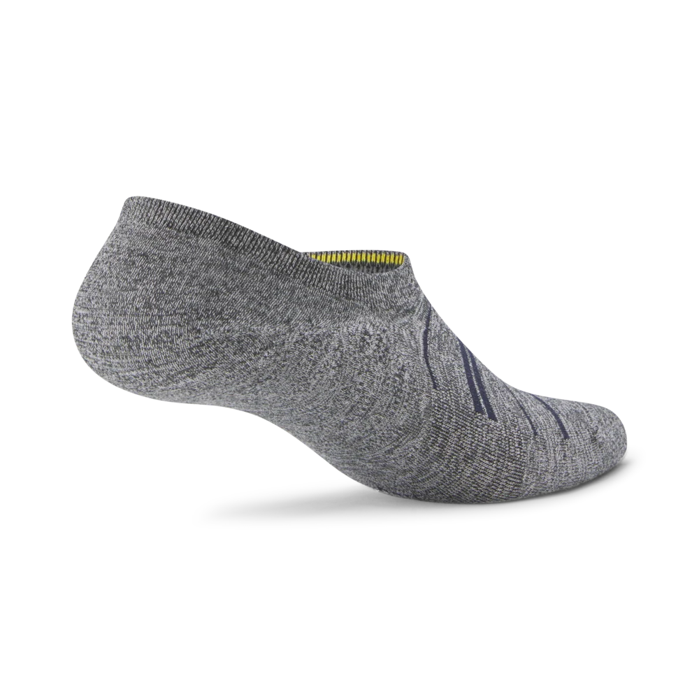 Anytime No Show Sock - Natural Grey Heather/Deep Navy