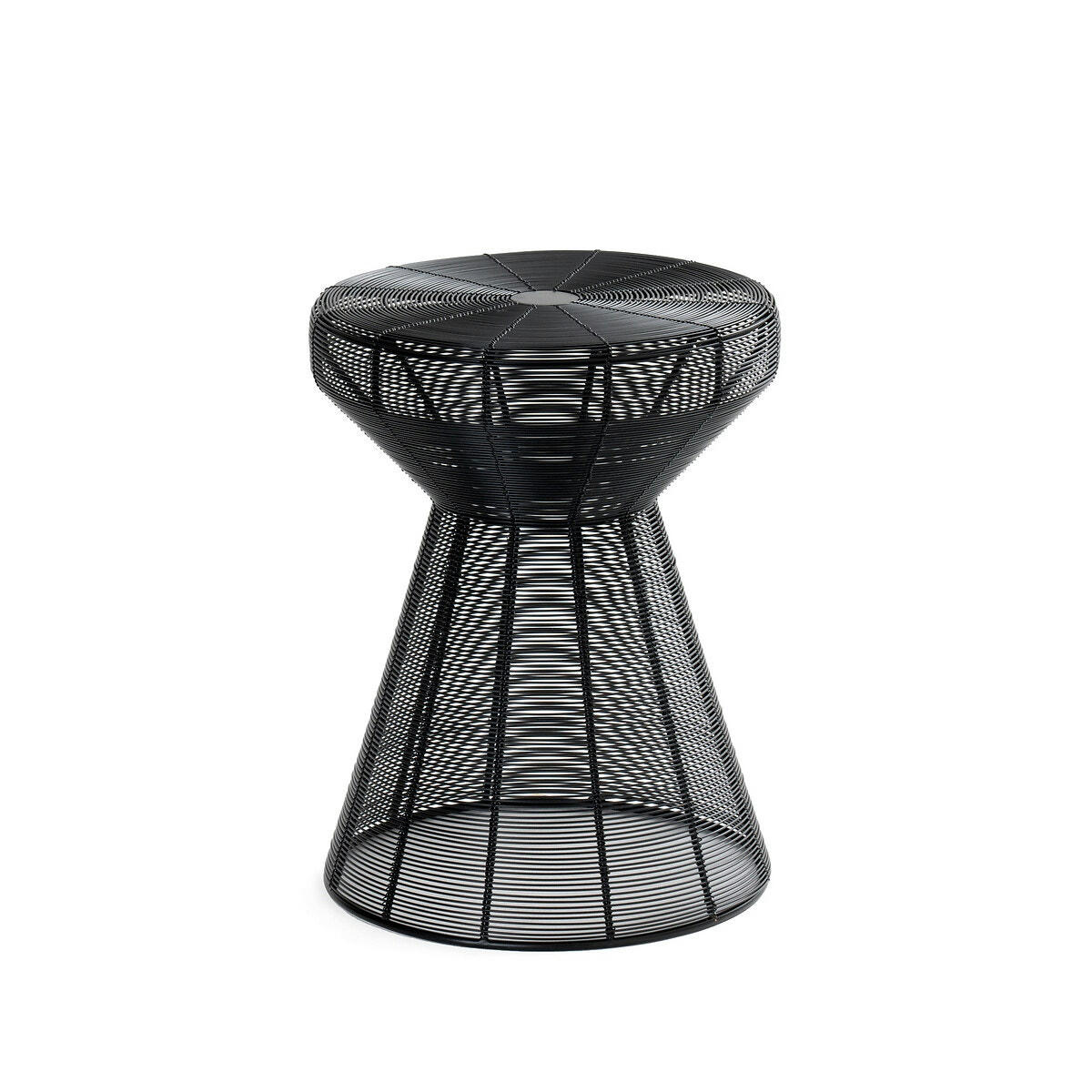 Bout de canapé ou tabouret acier filaire, Bangor