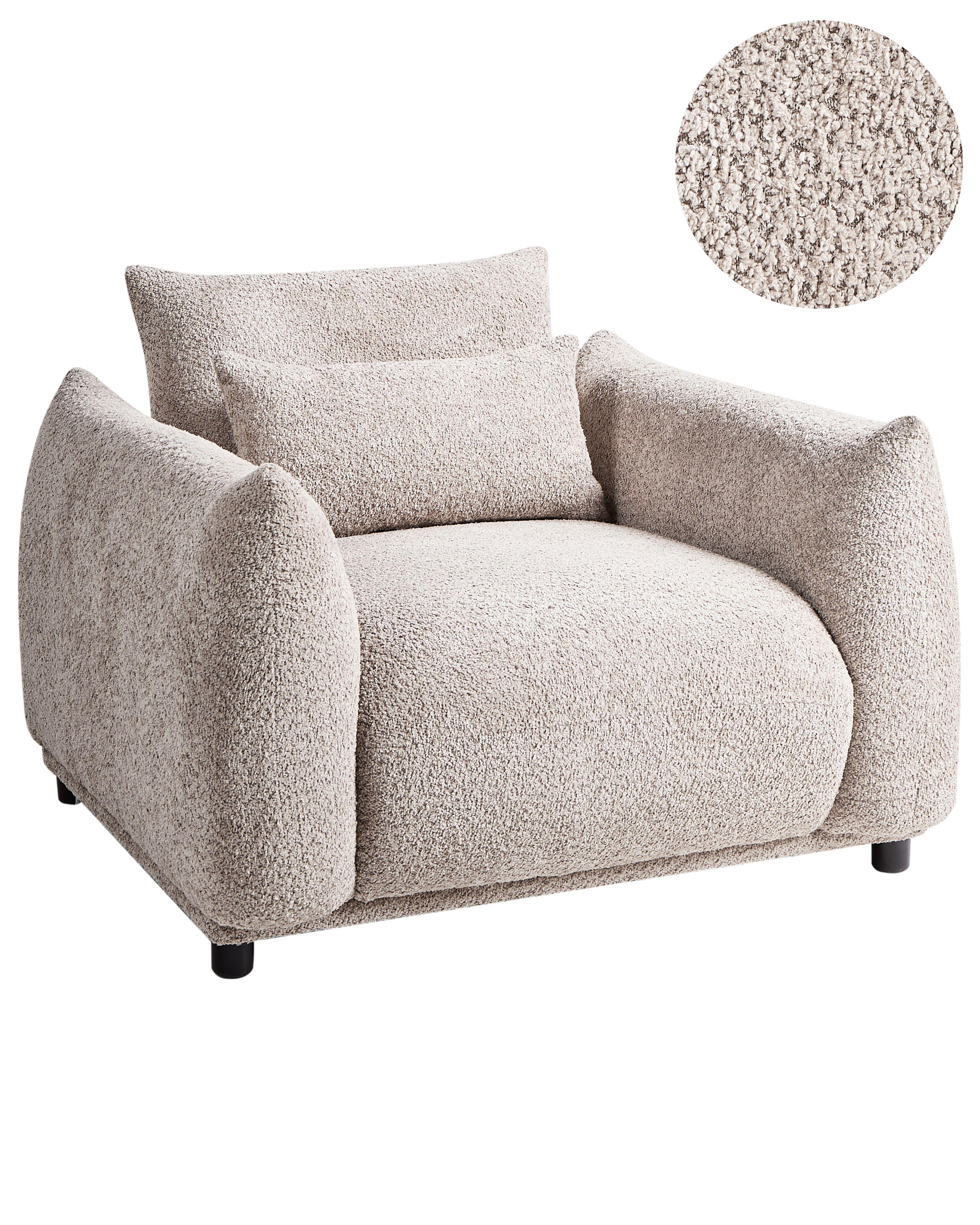 Armchair JAMSA Boucle Taupe