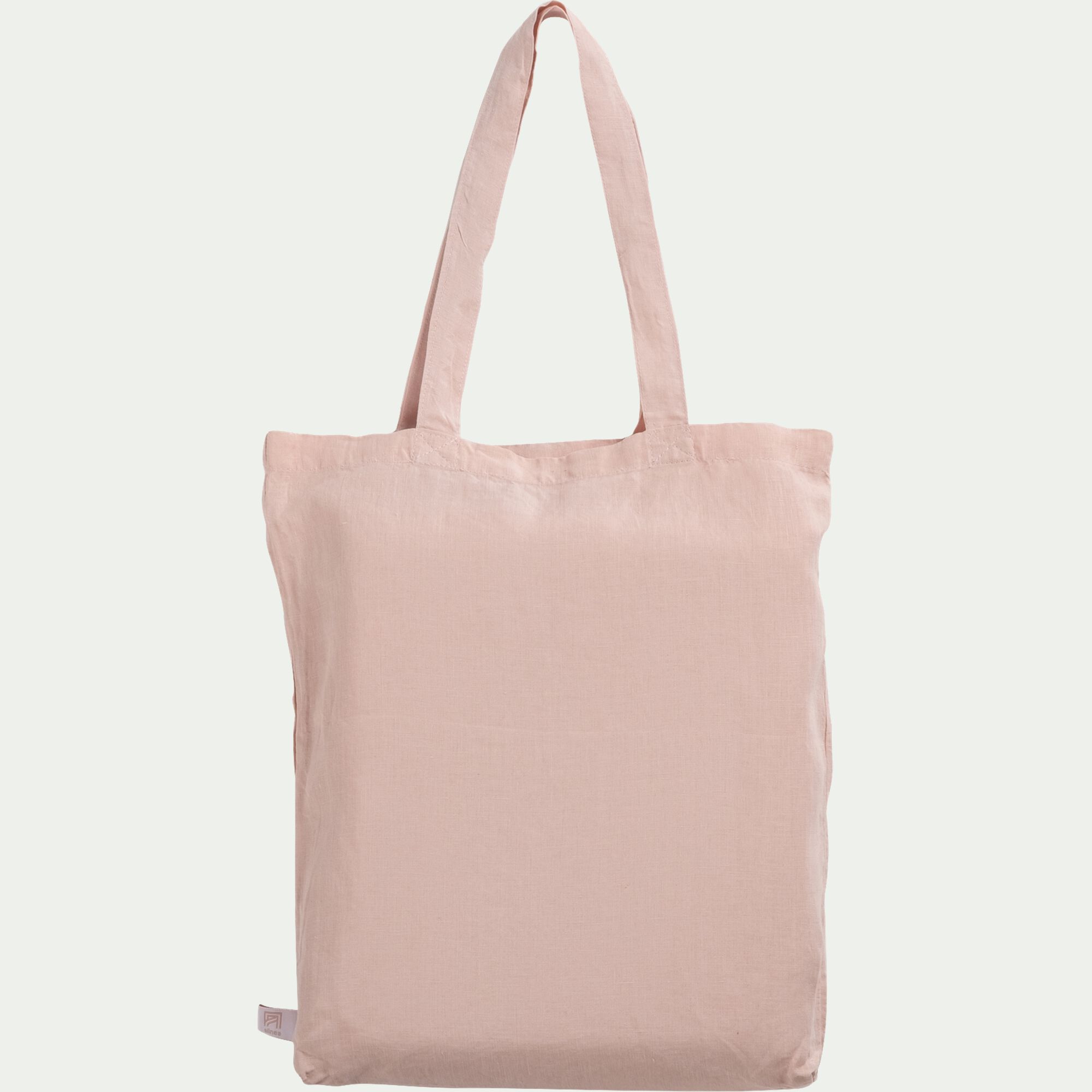 VENCE - Linge de lit uni en lin lavé - rose rosa