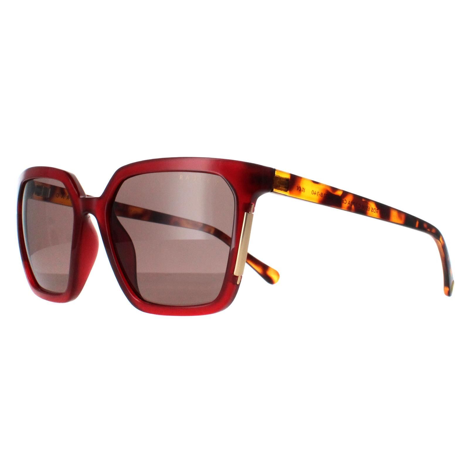 Radley Square Transparent Burgundy Brown Allington 6506