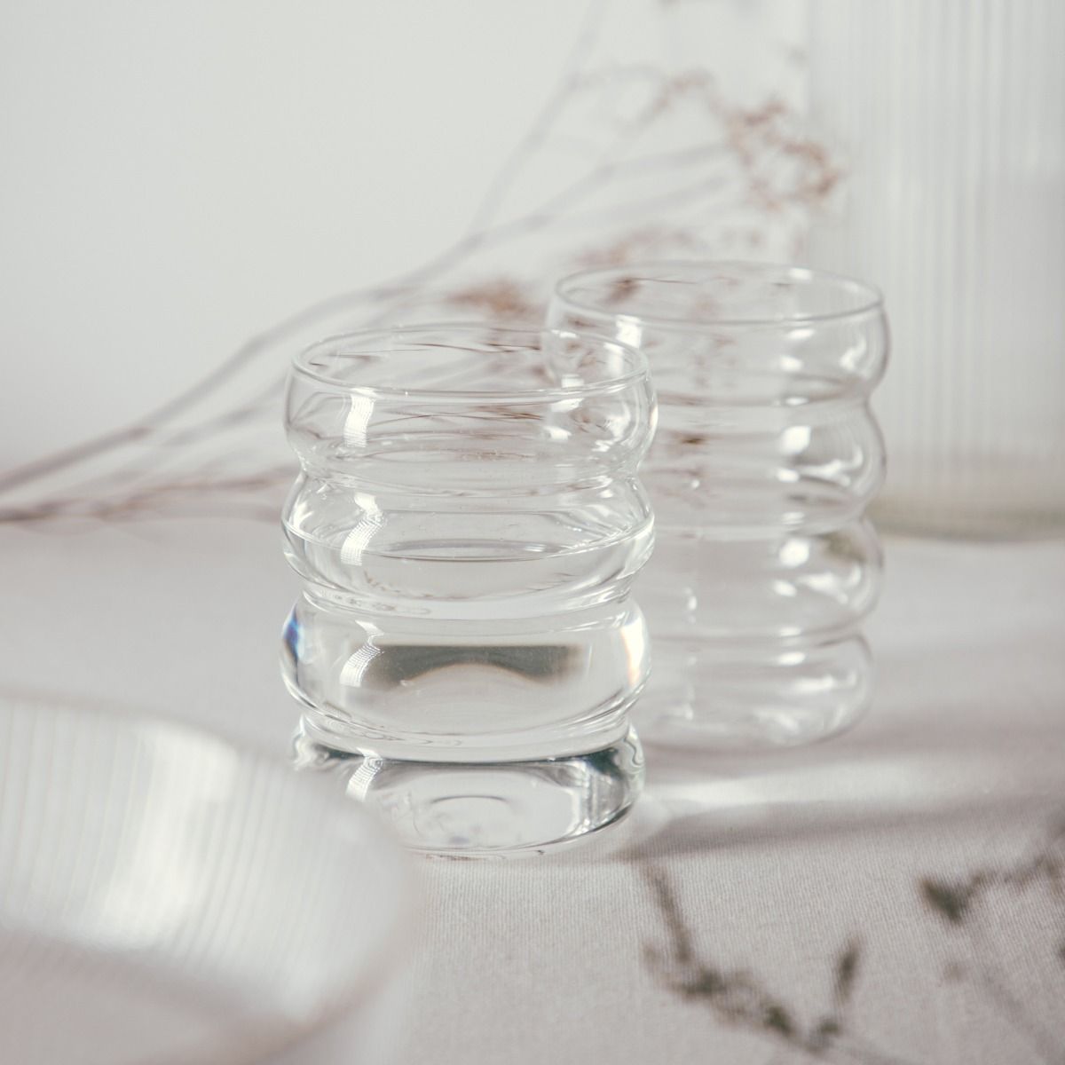 Zestaw szklanek BUBBLY transparentnych, 2 szt. 0,36 l