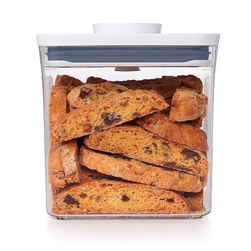 2 X Oxo Good Big Square Short 2600Ml Air Tight 2.6L Pop 2.0 Container