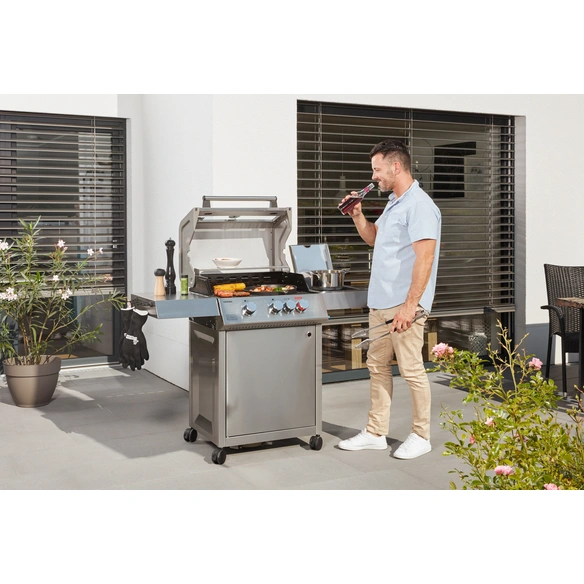Gasgrill »Virginia«, 3 Brenner, Grillfläche: 62 x 43 cm, mit Unterschrank