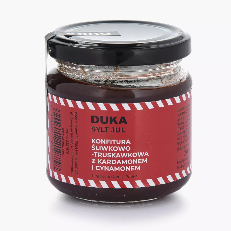 Konfitura śliwkowo-truskawkowa z kardamonem i cynamonem DUKA SYLT 200 g