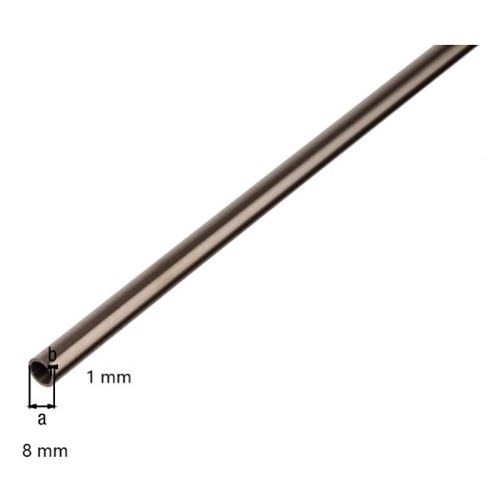 RØR GAH ALBERTS Ø8MM 2M RUSTFRITT STÅL